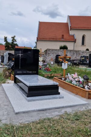 Nagrobek PREMIUM, granit viscount white / szwed  nr.2284