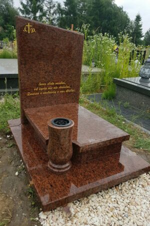 Nowoczesny nagrobek urnowy z granitu vanga nr.768