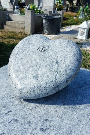 Serce granitowe, viscount white nr.1541