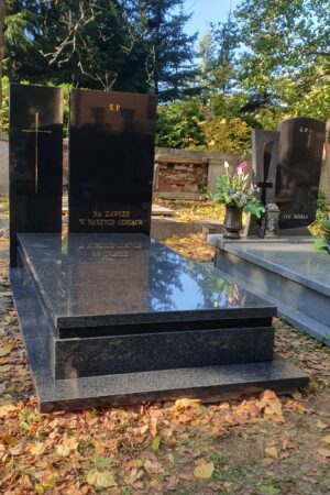 Nagrobek na grób murowany, granit impala / szwed nr.1791